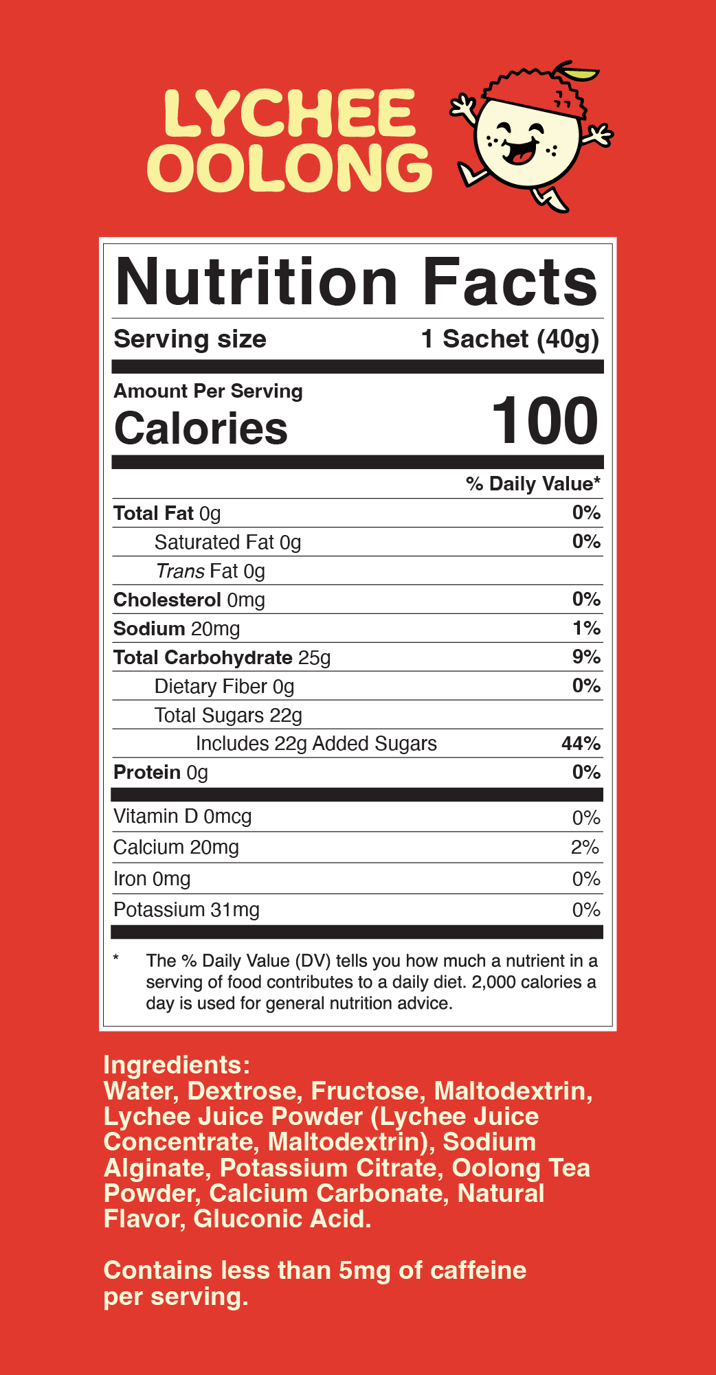 Lychee Oolong 12 Pack Energy Jelly