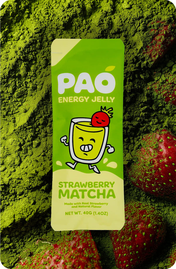 Strawberry Matcha energy jelly